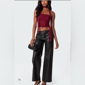 PacSun Black Faux Leather Pants